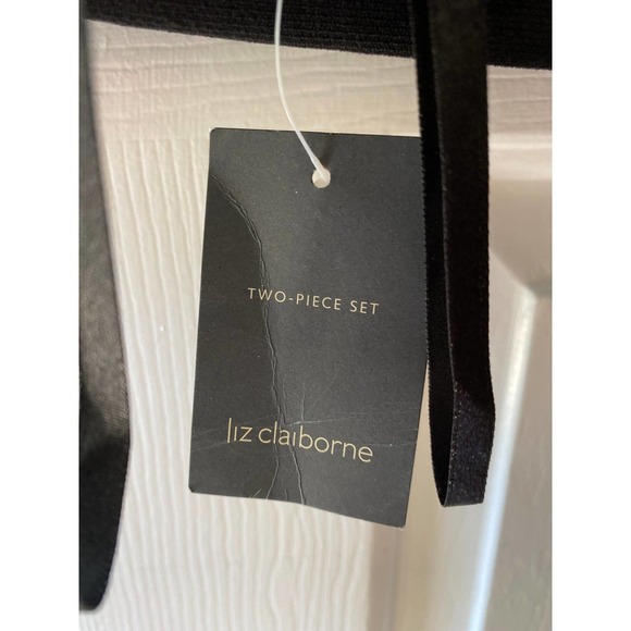 Womens Liz Claiborne Houndstooth 2 Piece Pant Suit 10 NEW - Picture 12 of 16